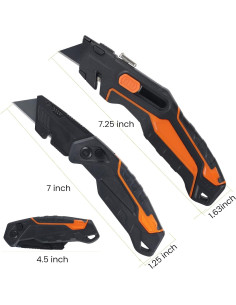 Cuchillo Utilitario Retráctil 2-en-1 Lichamp con 16 Cuchillas 2