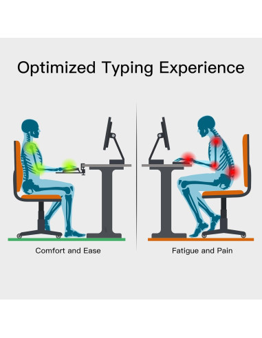 Bandeja de Teclado Ergonómica XTRIKE ME para Escritorio Negro