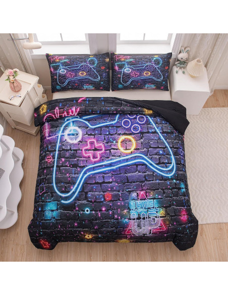 Conjunto de Ropa de Cama Individual NINENINE 5 Piezas Gaming