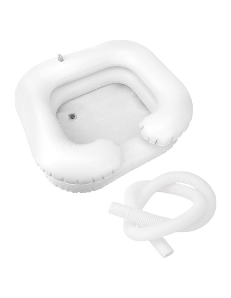 Cuenca Inflable para Lavado de Cabello Faddare - Blanco 60x55cm