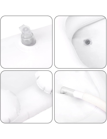 Cuenca Inflable para Lavado de Cabello Faddare - Blanco 60x55cm