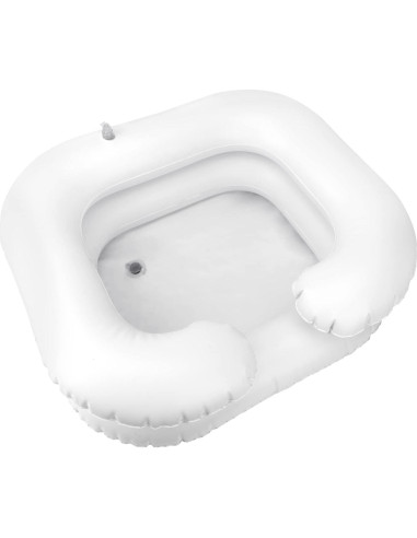 Cuenca Inflable para Lavado de Cabello Faddare - Blanco 60x55cm