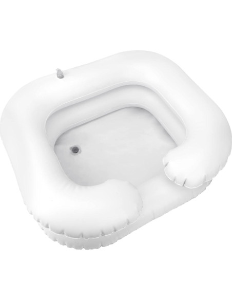 Cuenca Inflable para Lavado de Cabello Faddare - Blanco 60x55cm