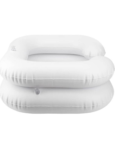 Cuenca Inflable para Lavado de Cabello Faddare - Blanco 60x55cm