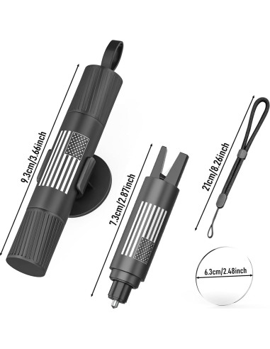 Juego de 2 Martillos de Seguridad QWEZOTUY para Romper Cristales