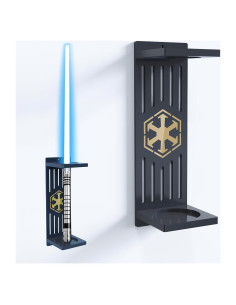 Soporte de Montaje en Pared Acrílico para Sable de Luz Negro 6.8 cm