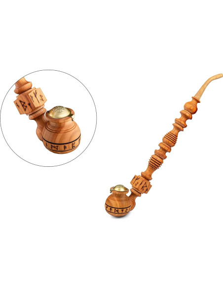 Pipa de Tabaco Dr. Watson Runas Hecha a Mano 37 cm