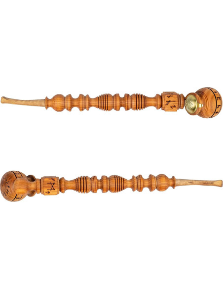 Pipa de Tabaco Dr. Watson Runas Hecha a Mano 37 cm