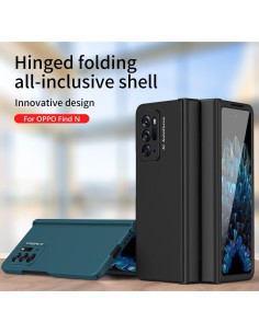 Funda de billetera Oppo Find N con protector de pantalla negro 2