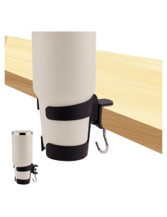 Soporte para Taza de Escritorio Gosknor 2-en-1 Negro Ajustable