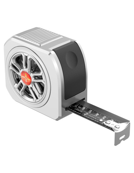 Cinta Métrica Autocierre Crosstar 7.6m Acero Inoxidable Impermeable