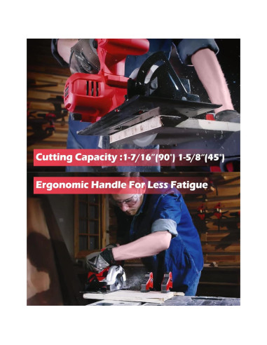 Sierra Circular Inalámbrica PowerSmart 20V 5.5" con Batería