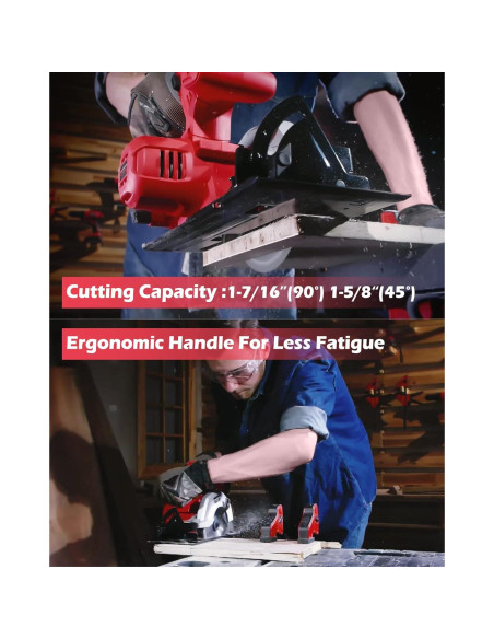 Sierra Circular Inalámbrica PowerSmart 20V 5.5" con Batería