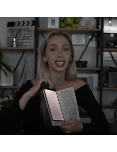 Luz de Libro Recargable USB AwesomePré - LED Frío, Portátil