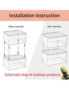 Recinto para Reptiles Reptile Growth 30.48x20.32x15.24 cm 2
