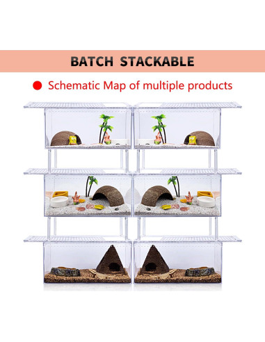 Recinto para Reptiles Reptile Growth 30.48x20.32x15.24 cm