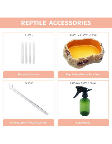 Recinto para Reptiles Reptile Growth 30.48x20.32x15.24 cm