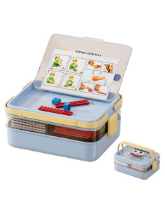 Caja de Almacenamiento Plástica UFORU 3 Capas Azul para Manualidades