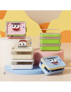 Caja de Almacenamiento Plástica UFORU 3 Capas Azul para Manualidades 2