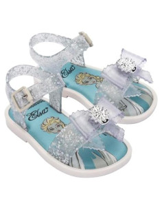 Sandalias Mini Melissa Mar Disney para Niñas - Glitter Claro