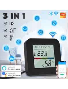 Control Remoto IR WiFi Sanofuturion STHIR-C1 con Sensor T&H 2