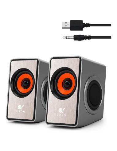 Altavoces Mini OROROW S206 12W USB 3.5mm para PC y Laptop
