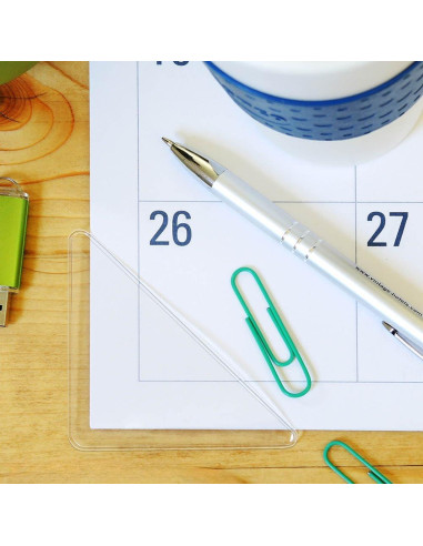 Esquinas de Calendario StoreSMART - Plástico Transparente - 500 Unidades