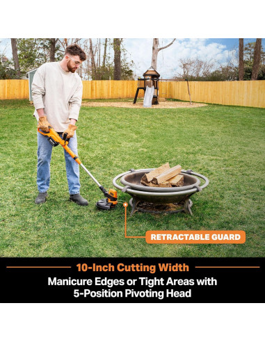 Cortadora de Hilo Inalámbrica LawnMaster CLGT2410S 24V 10"