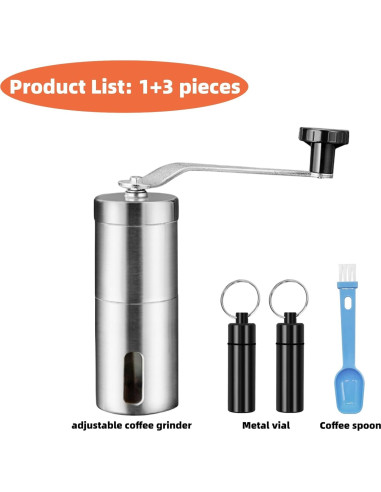 Triturador de Pastillas Ajustable MuYuDaDi - Acero Inoxidable - 1+3 Piezas