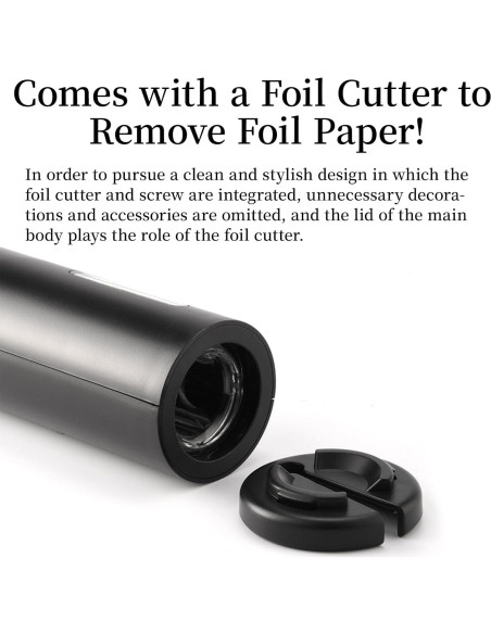 Abridor de Vino Eléctrico CREERJOY KB1, Cortador de Aluminio