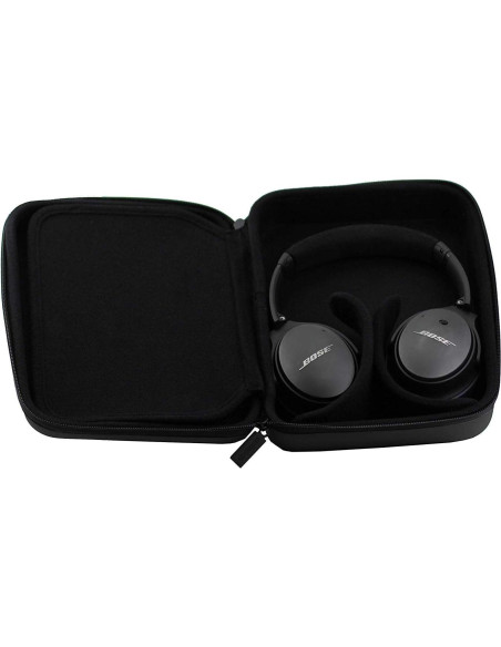 Funda Resistente Navitech Negra para Auriculares Audio-Technica