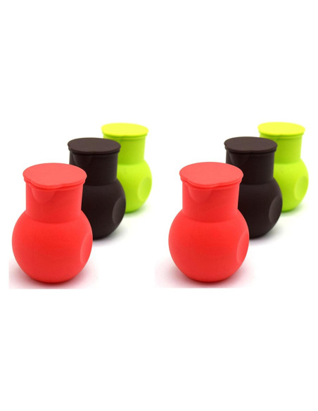 6 Ollas de Silicona DD-life para Derretir Chocolate y Mantequilla