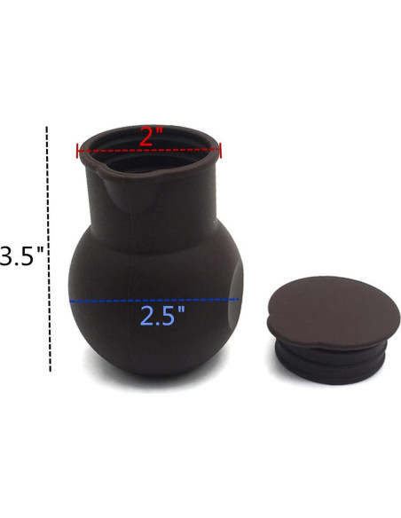 6 Ollas de Silicona DD-life para Derretir Chocolate y Mantequilla