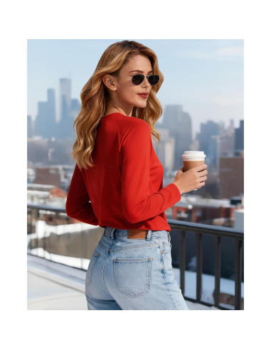 Camiseta de Sol para Mujeres Boladeci UPF 50+ Manga Larga