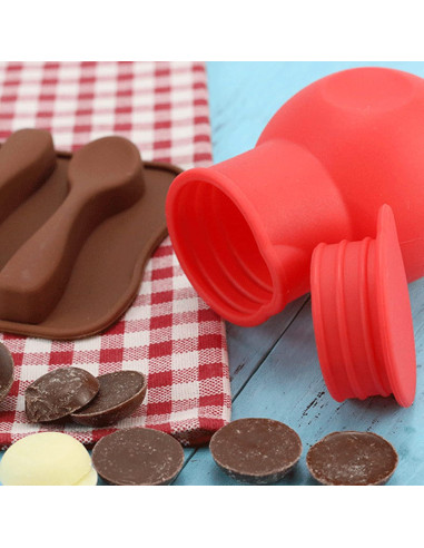 6 Ollas de Silicona DD-life para Derretir Chocolate y Mantequilla