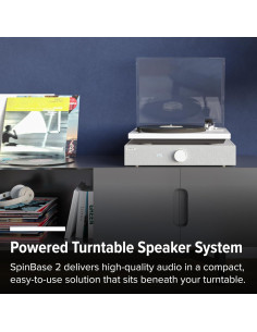 Altavoces Andover Audio SpinBase 2 con Bluetooth y Phono - Negro 2