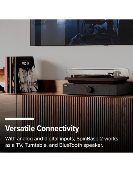 Altavoces Andover Audio SpinBase 2 con Bluetooth y Phono - Negro