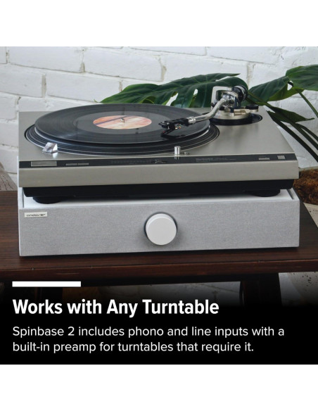 Altavoces Andover Audio SpinBase 2 con Bluetooth y Phono - Negro