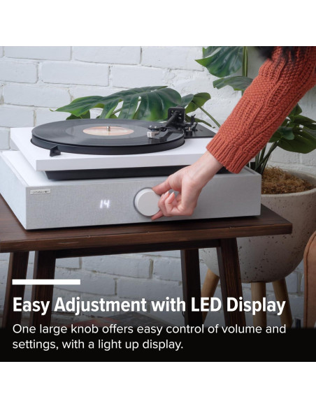 Altavoces Andover Audio SpinBase 2 con Bluetooth y Phono - Negro