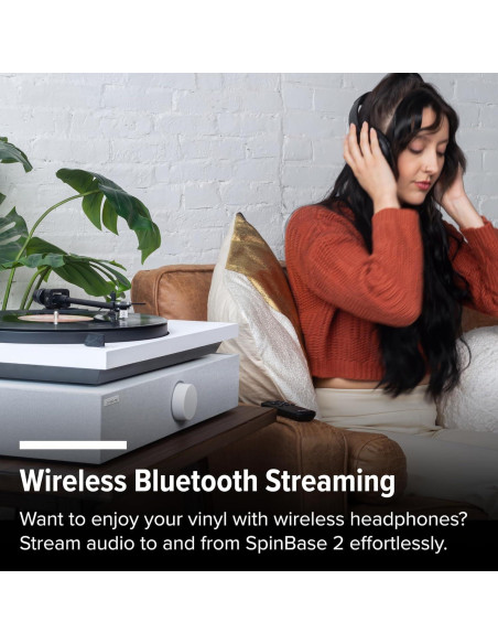 Altavoces Andover Audio SpinBase 2 con Bluetooth y Phono - Negro