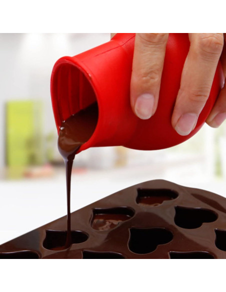 6 Ollas de Silicona DD-life para Derretir Chocolate y Mantequilla