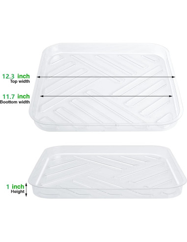 Plato de Plástico Idyllize 30.5 cm para Macetas - 5 Pack