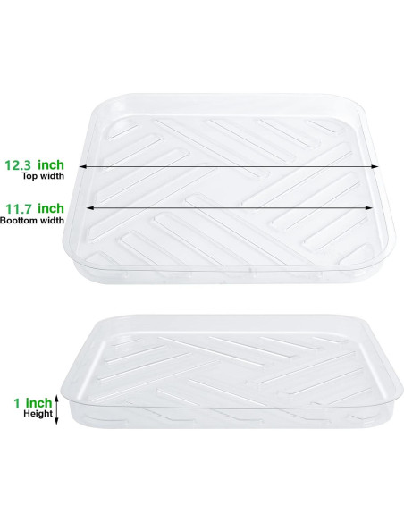 Plato de Plástico Idyllize 30.5 cm para Macetas - 5 Pack