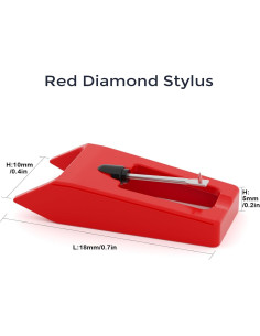 Aguja de Reemplazo para Tocadiscos VINYLS LINK CZ-01 - 2 Paquetes 2