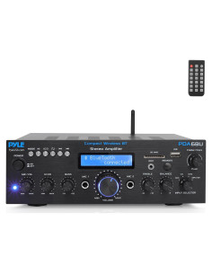 Amplificador Estéreo Bluetooth Pyle PDA6BU - 200W, 7 Entradas