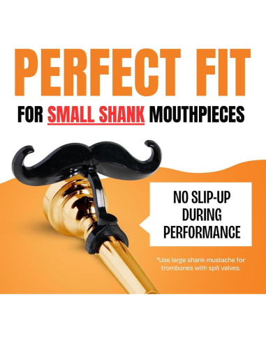 Bigote Clip-On para Trompeta Fortivo - Mango Pequeño, Negro