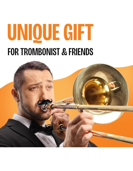 Bigote Clip-On para Trompeta Fortivo - Mango Pequeño, Negro