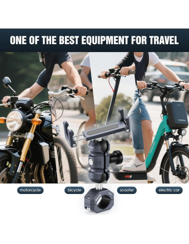 Soporte para Teléfono de Bicicleta KAPARNER KPS-02 Aluminio Ajustable