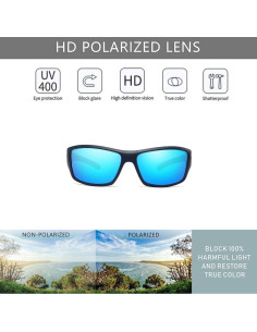 Gafas de sol polarizadas Skevic TR90 UV400 para deportes 2