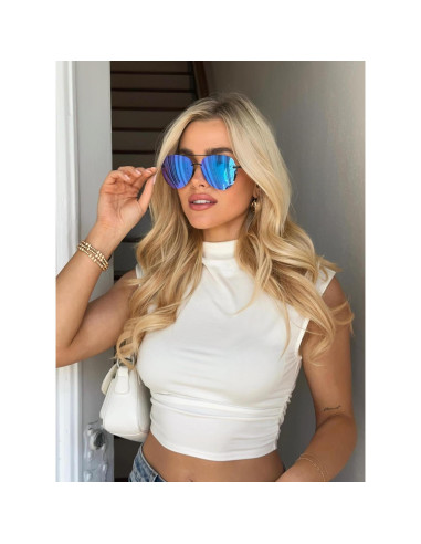 Gafas de sol aviador DIFF Lenox negras con UV400